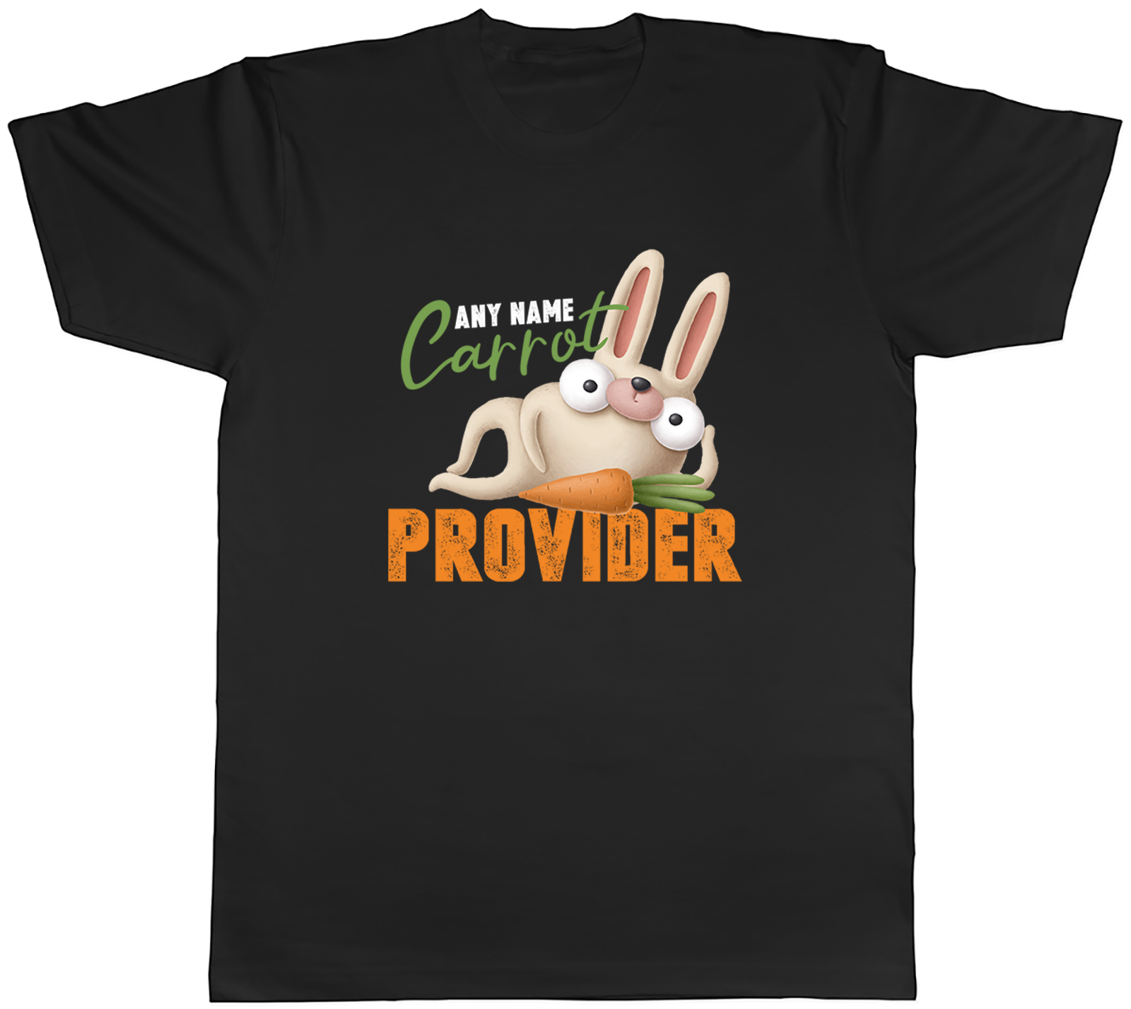 Personalised Carrot Provider Rabbit Lover Mens T-Shirt Tee Gift Top