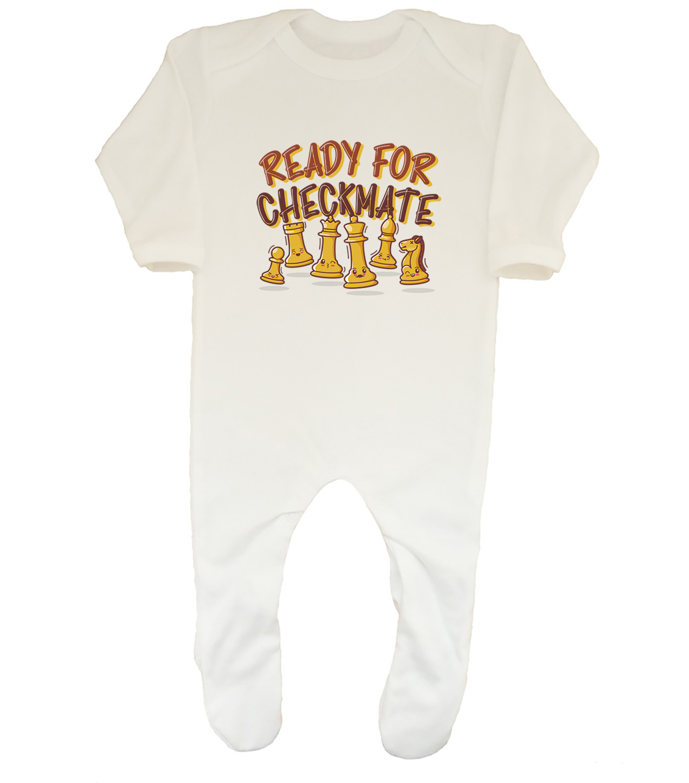 Ready for Checkmate Chess Lover Baby Grow Sleepsuit Gift