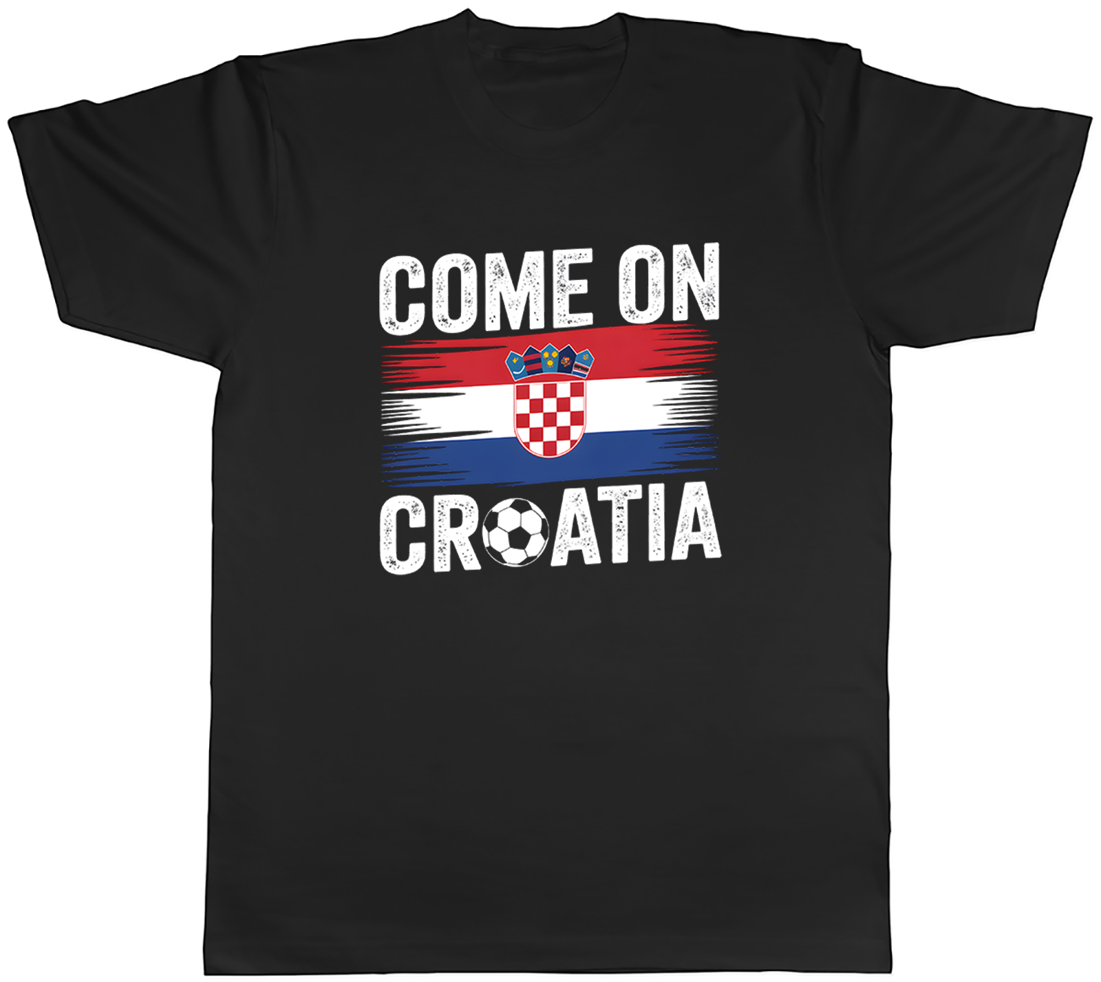Come on Croatia Supporter Football Fan Mens T-Shirt Tee Gift Top