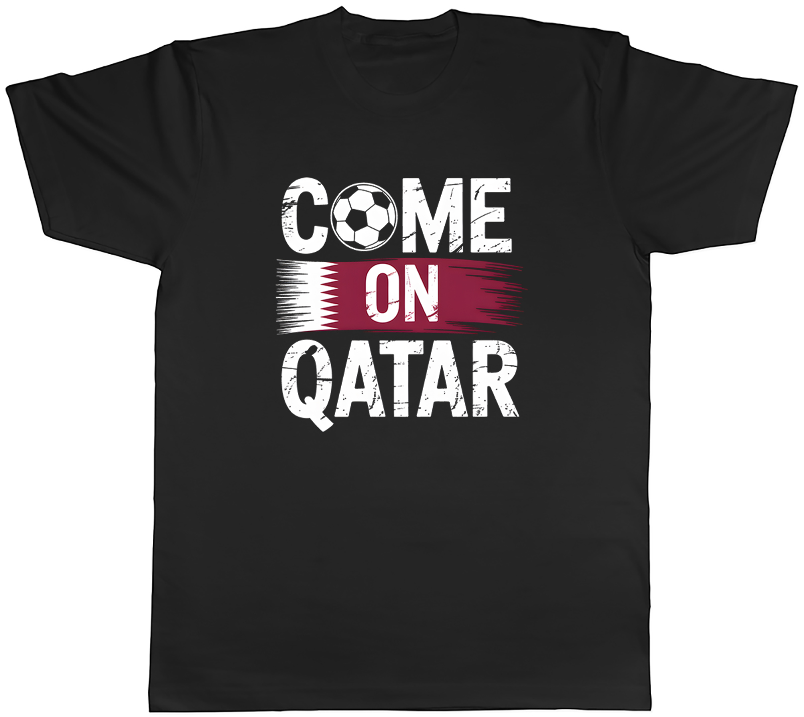 Come on Qatar Supporter Football Fan Mens T-Shirt Tee Gift Top