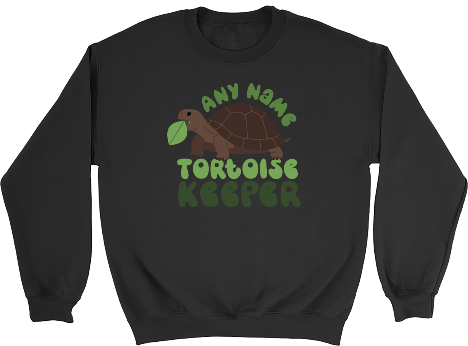 Personalised Any Name Tortoise Keeper Sweatshirt Mens Womens Jumper