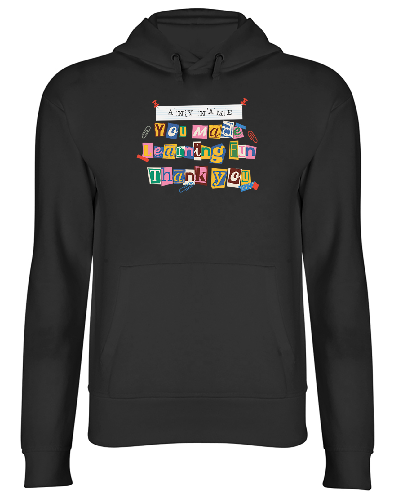 Personalised You Made Learning Fun Teacher Gift Hoodie Mens Womens Hooded Top