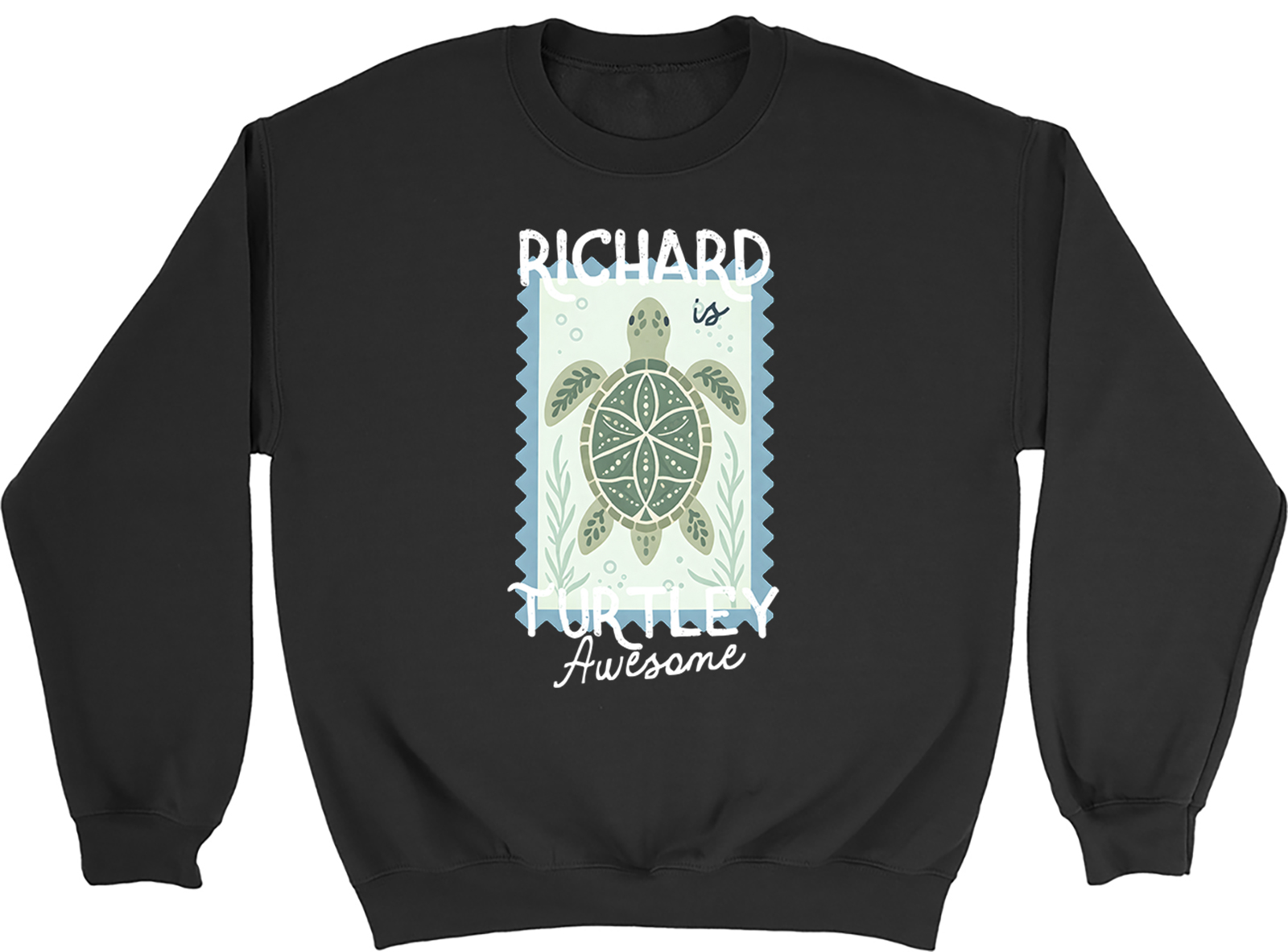 Personalised Any Name is Turtley Awesome Turtles Sweatshirt Mens Womens Jumper