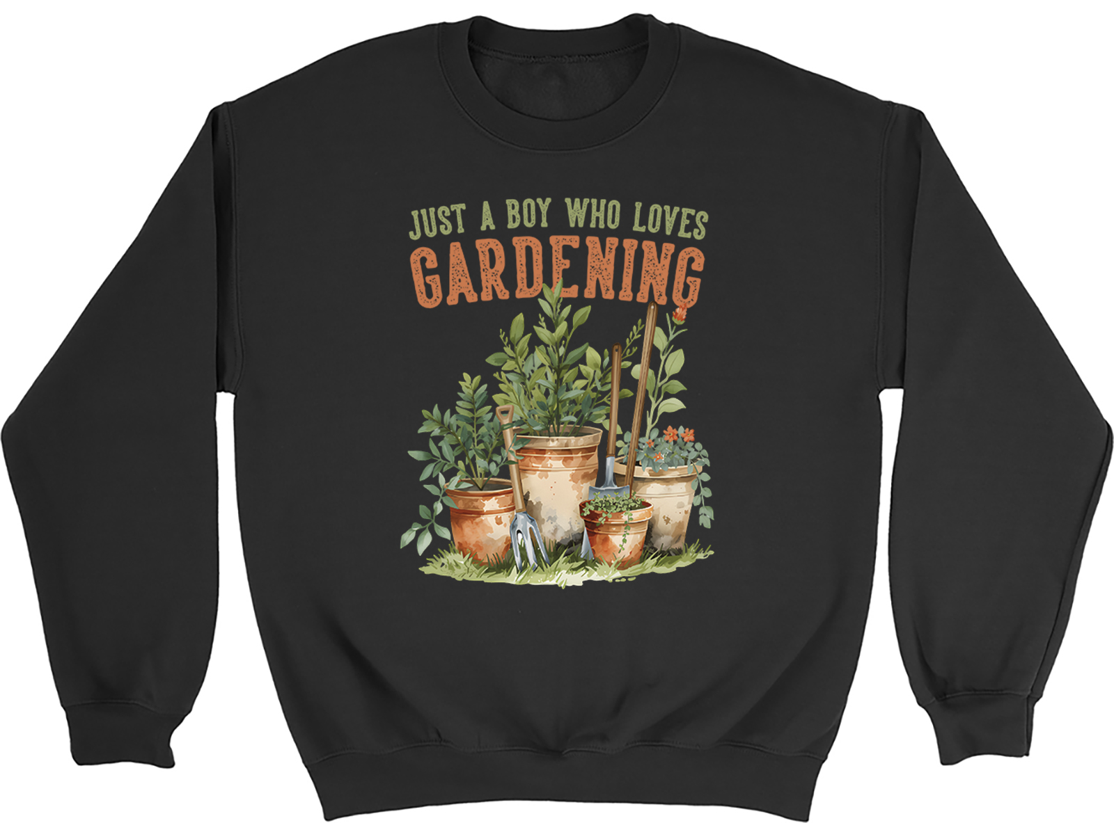 Just a Boy Who Loves Gardening Sweatshirt Mens Womens Jumper
