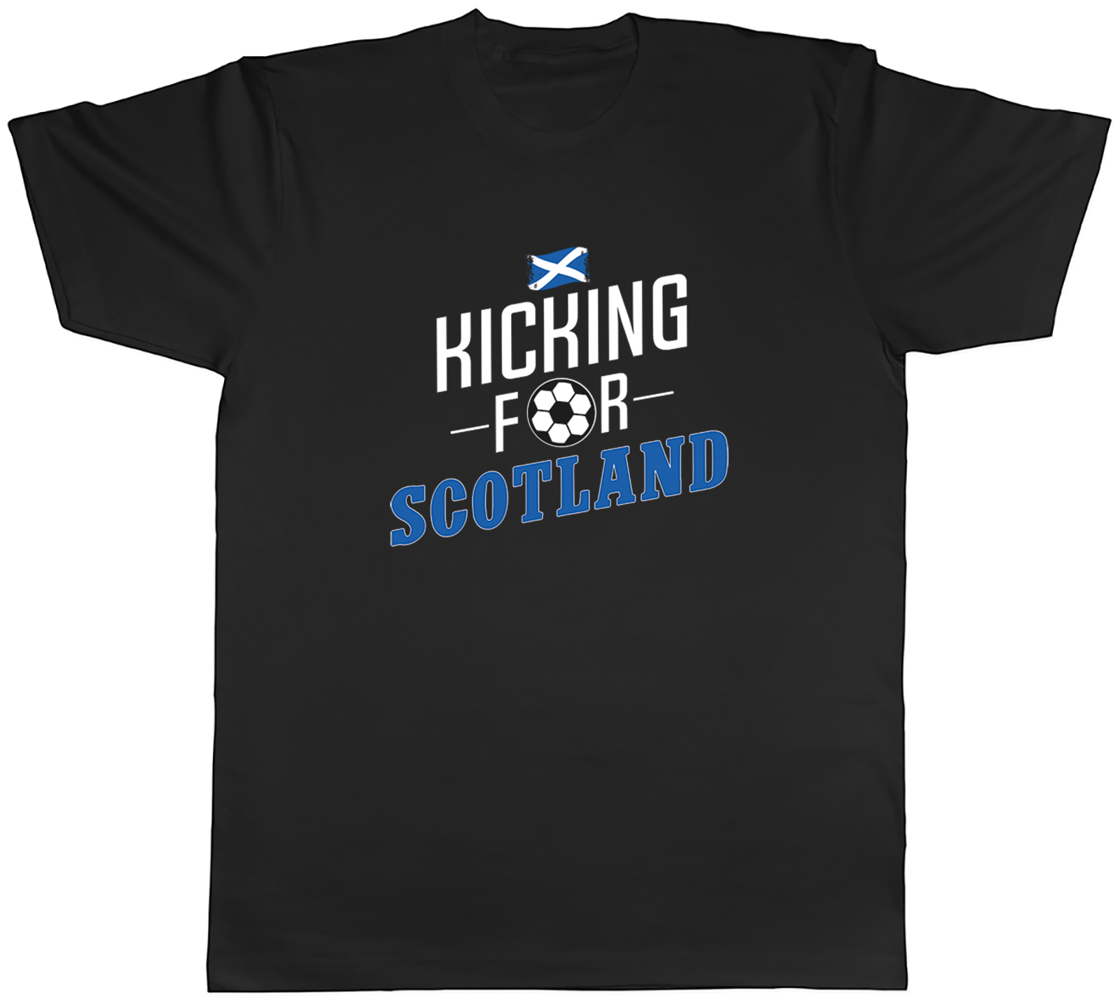 Kicking for Scotland Football Soccer Scottish Mens T-Shirt Tee Gift Top