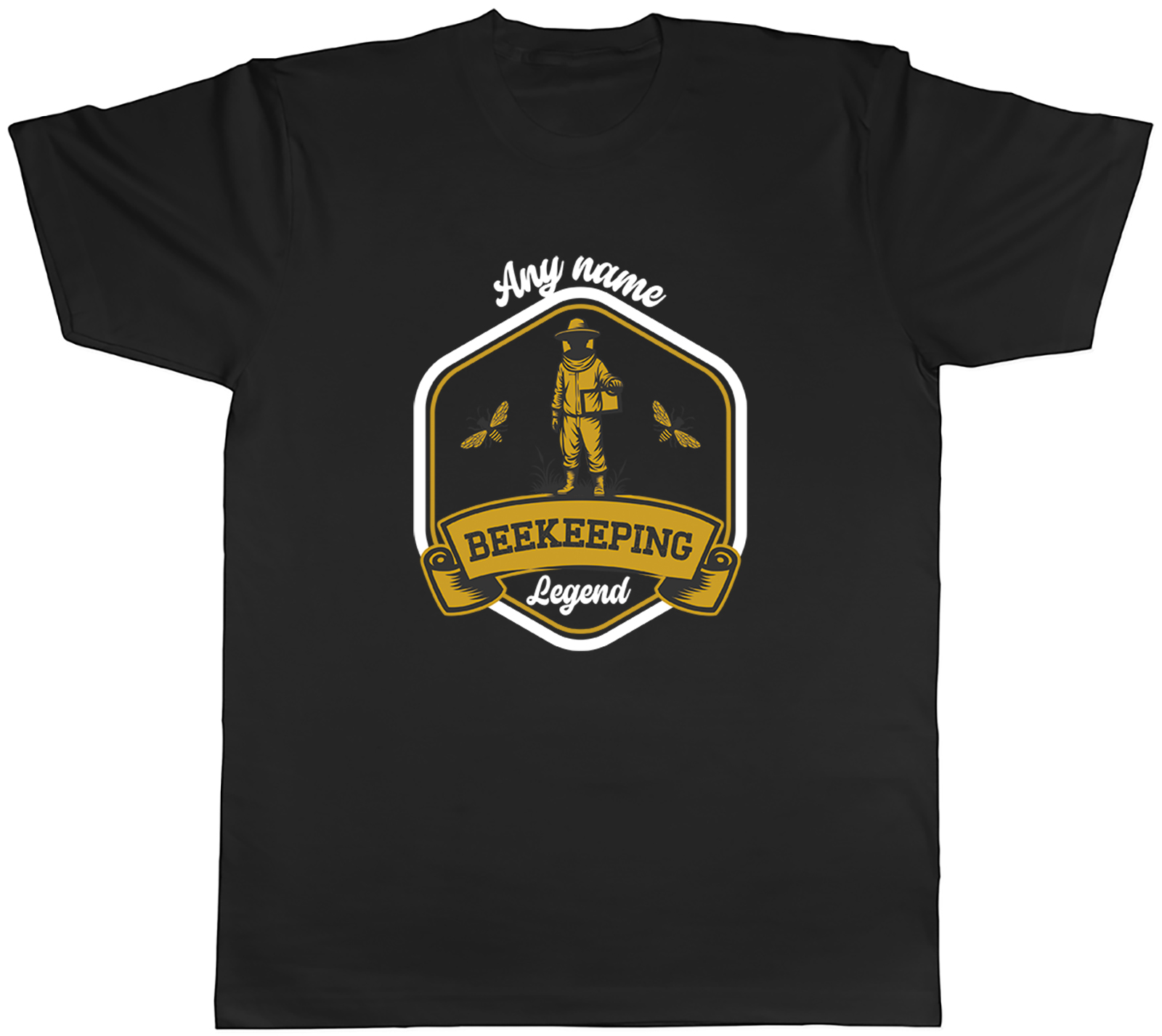 Personalised Any Name Beekeeping Legend Mens T-Shirt Tee Gift Top