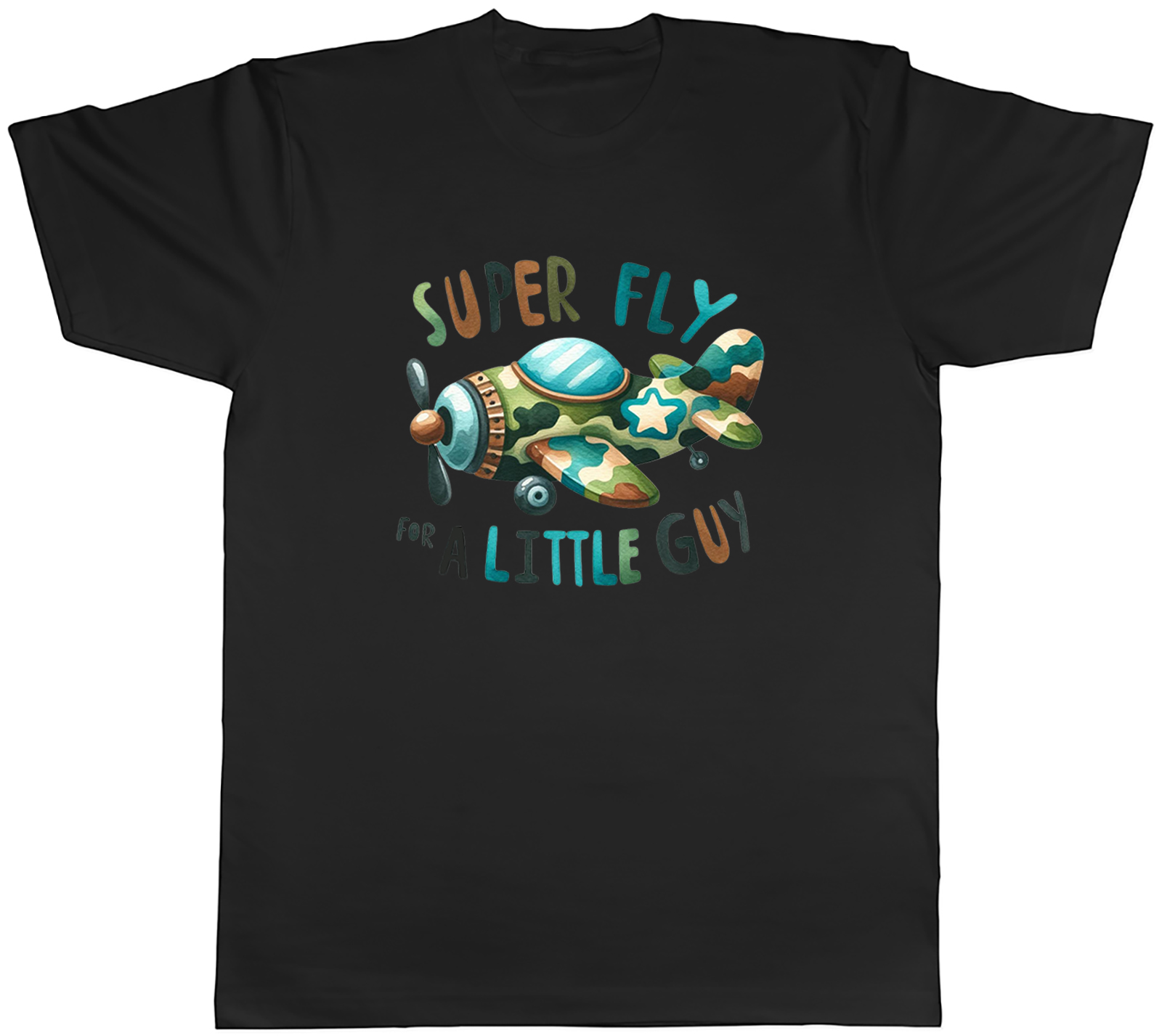 Super Fly for a Little Guy Plane Flying Pilot Mens T-Shirt Tee Gift Top