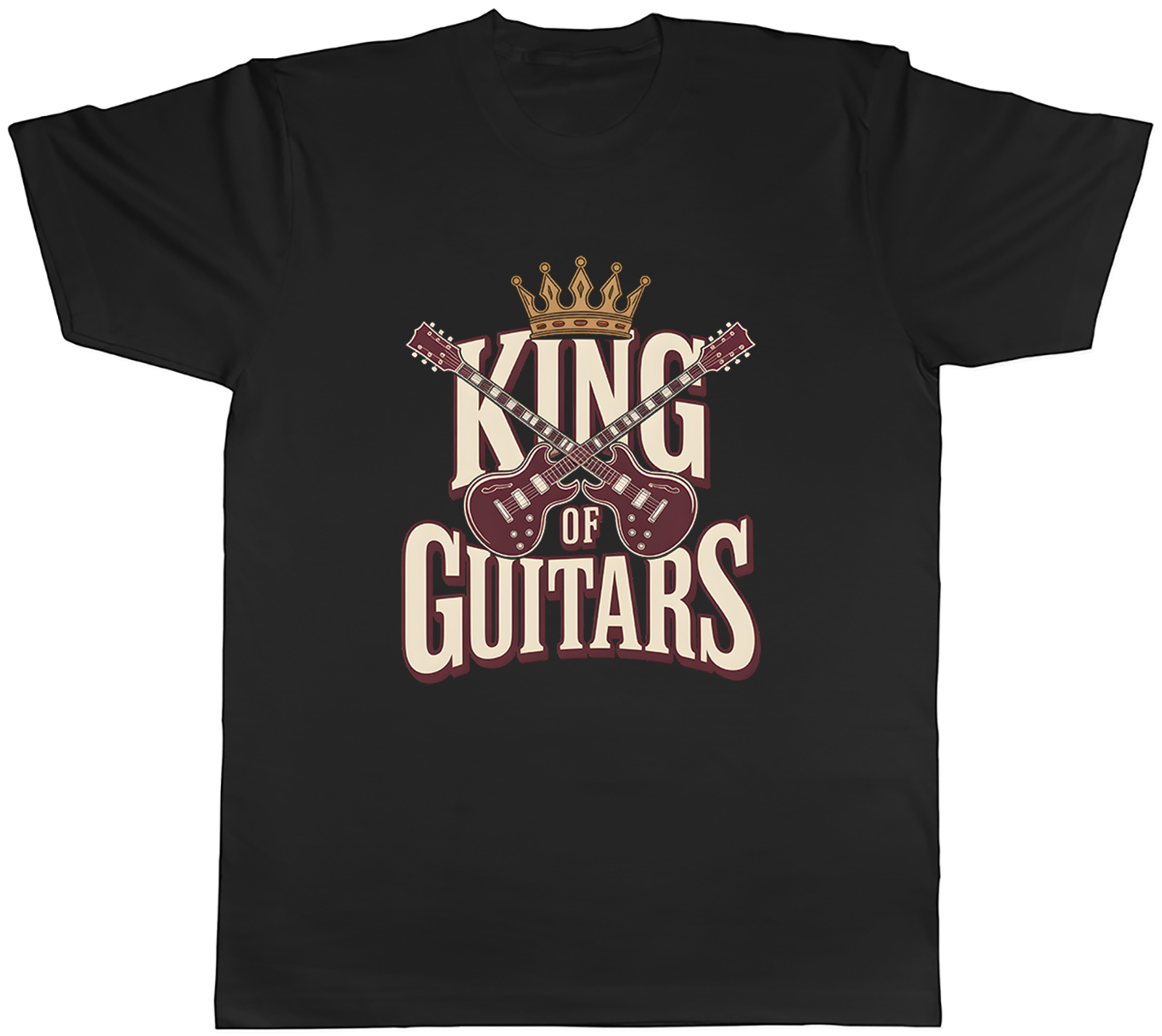 King of Guitars Strummer Guitarist Music Mens T-Shirt Tee Gift Top