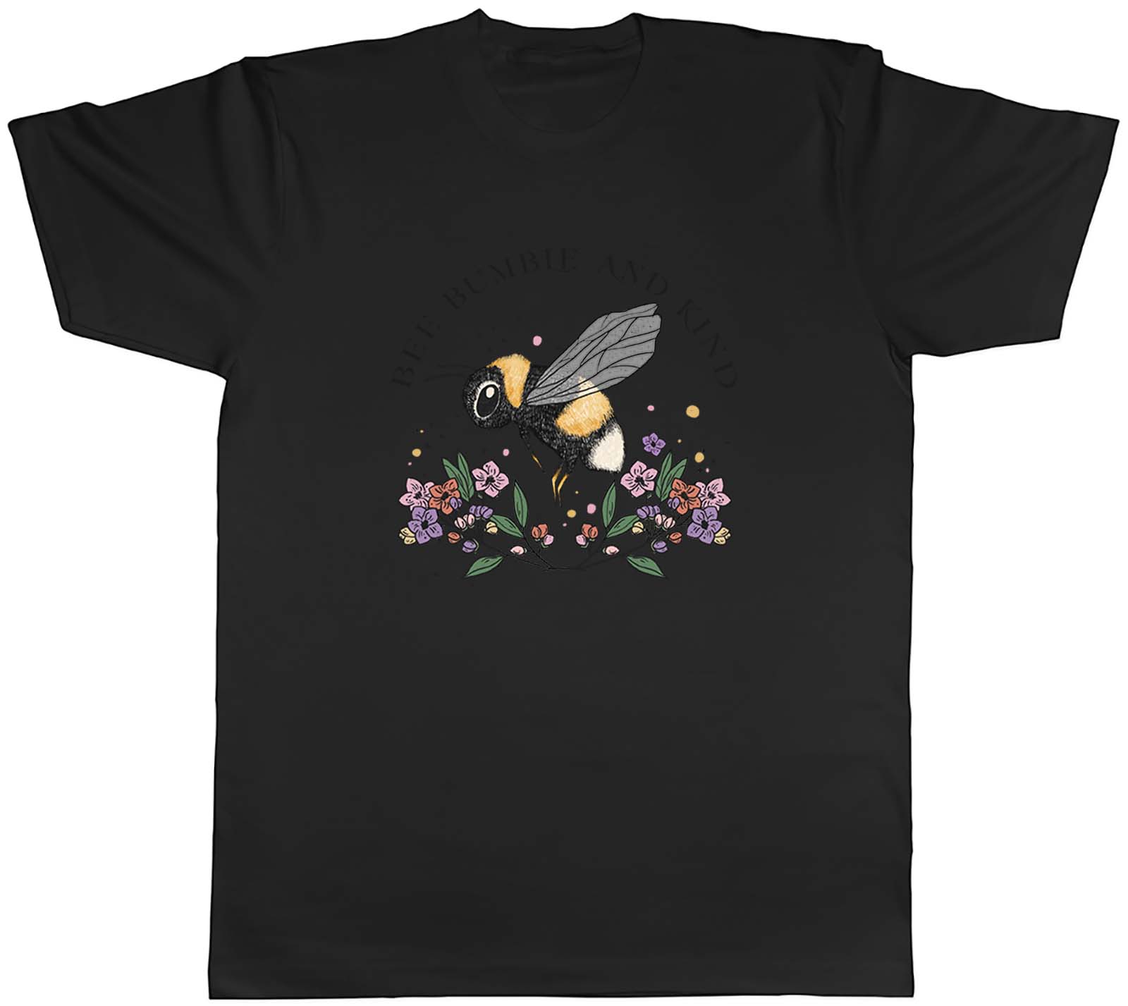 Bee Bumble and Kind Mens T-Shirt Cute Unisex Tee Gift