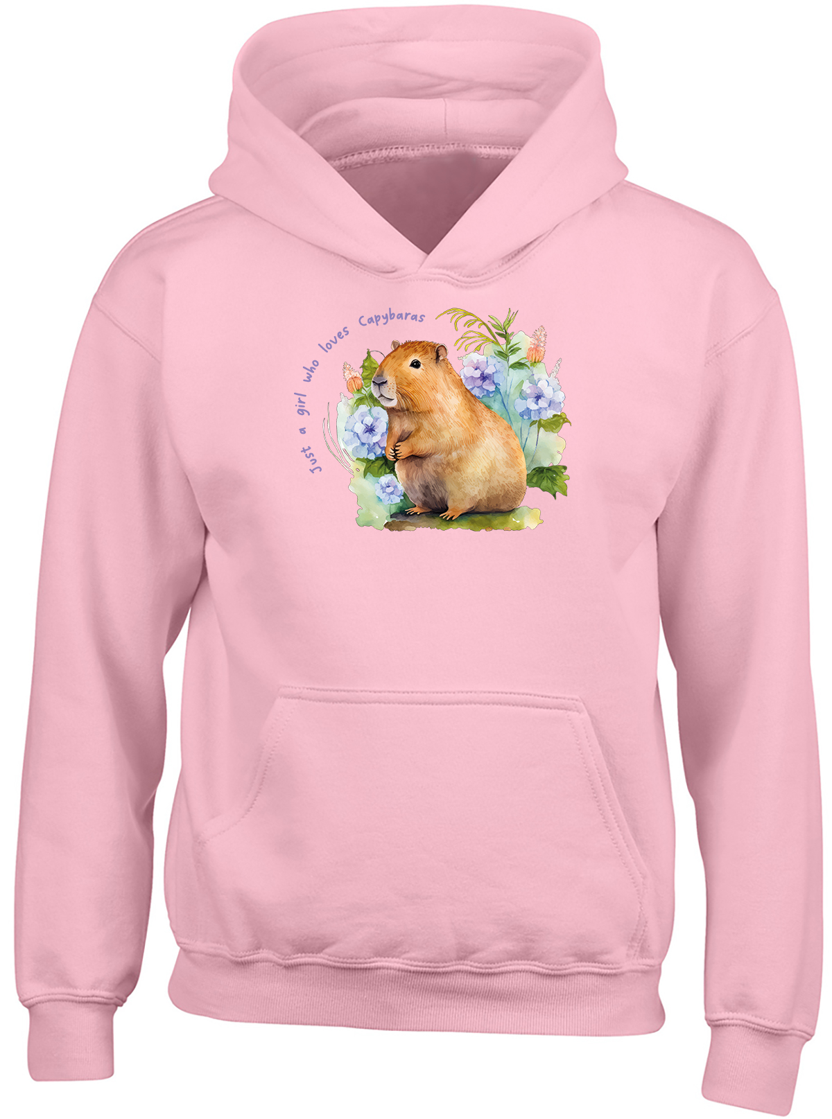 Sweat à Capuche Pour Fille Avec Motif Capybara - Manches Longues, Doux, Pour Tout-petits Et Enfants, Tenue Décontractée - 4