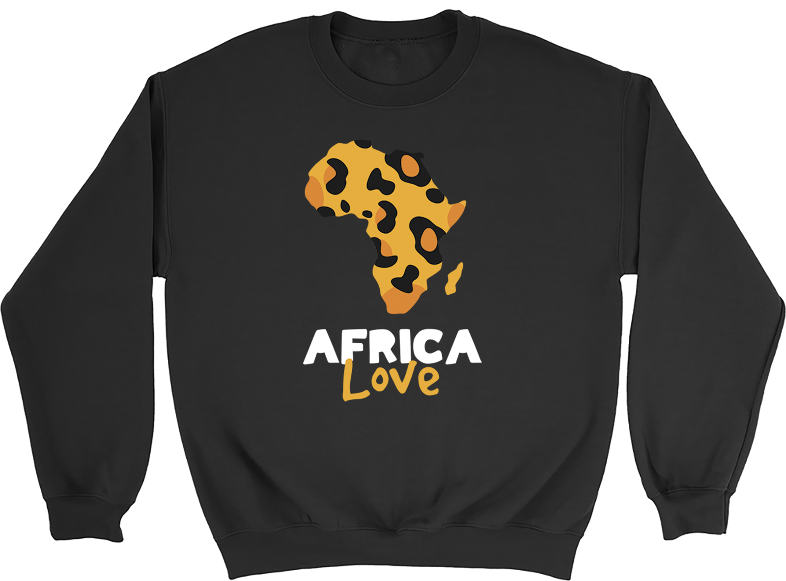 Africa Love Big Cat Leopard Spots Sweatshirt Mens Womens Jumper