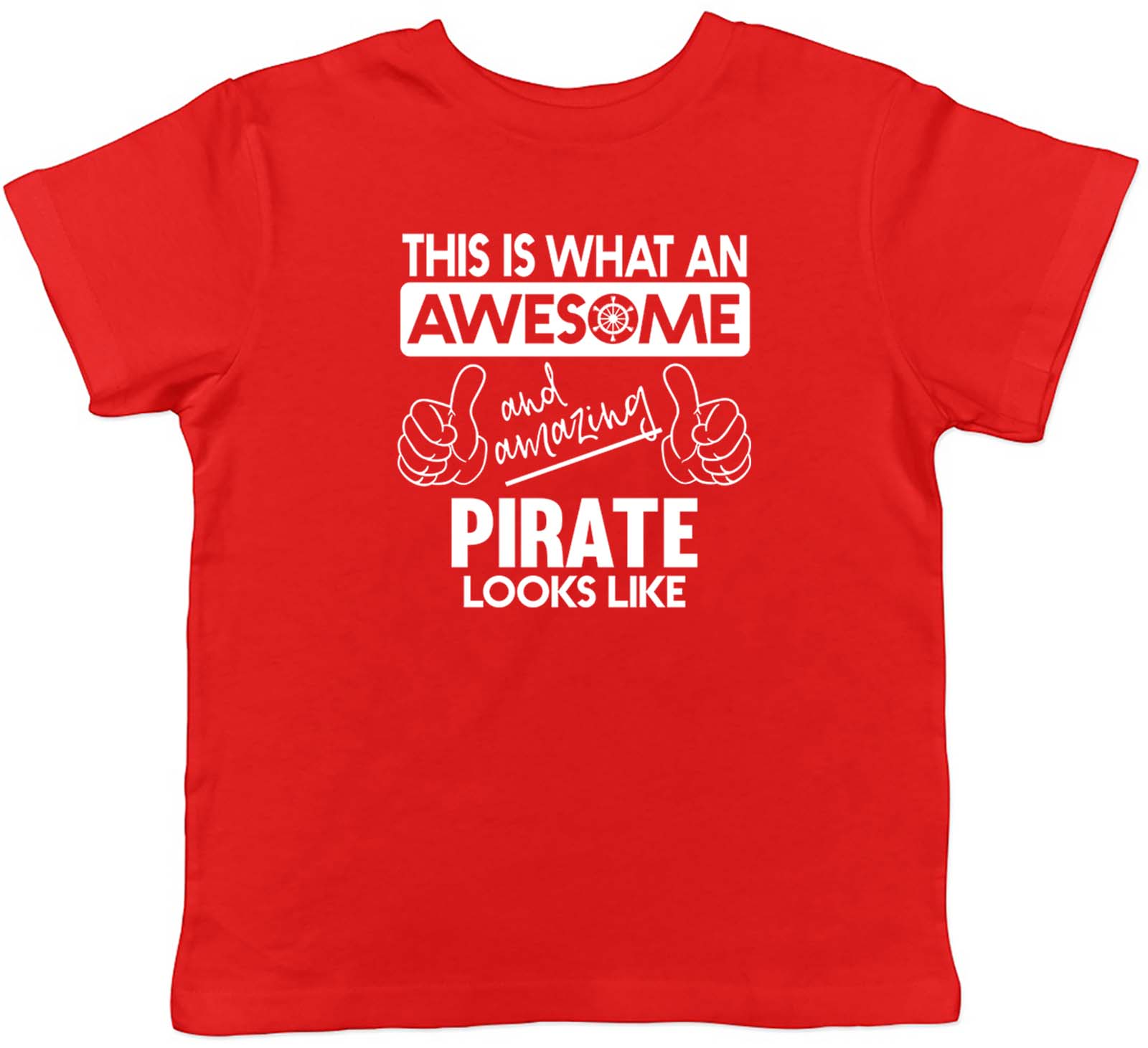 Awesome & Amazing Pirate Kids T-Shirt Jolly Roger Childrens Boys Girls Gift - Picture 8 of 8