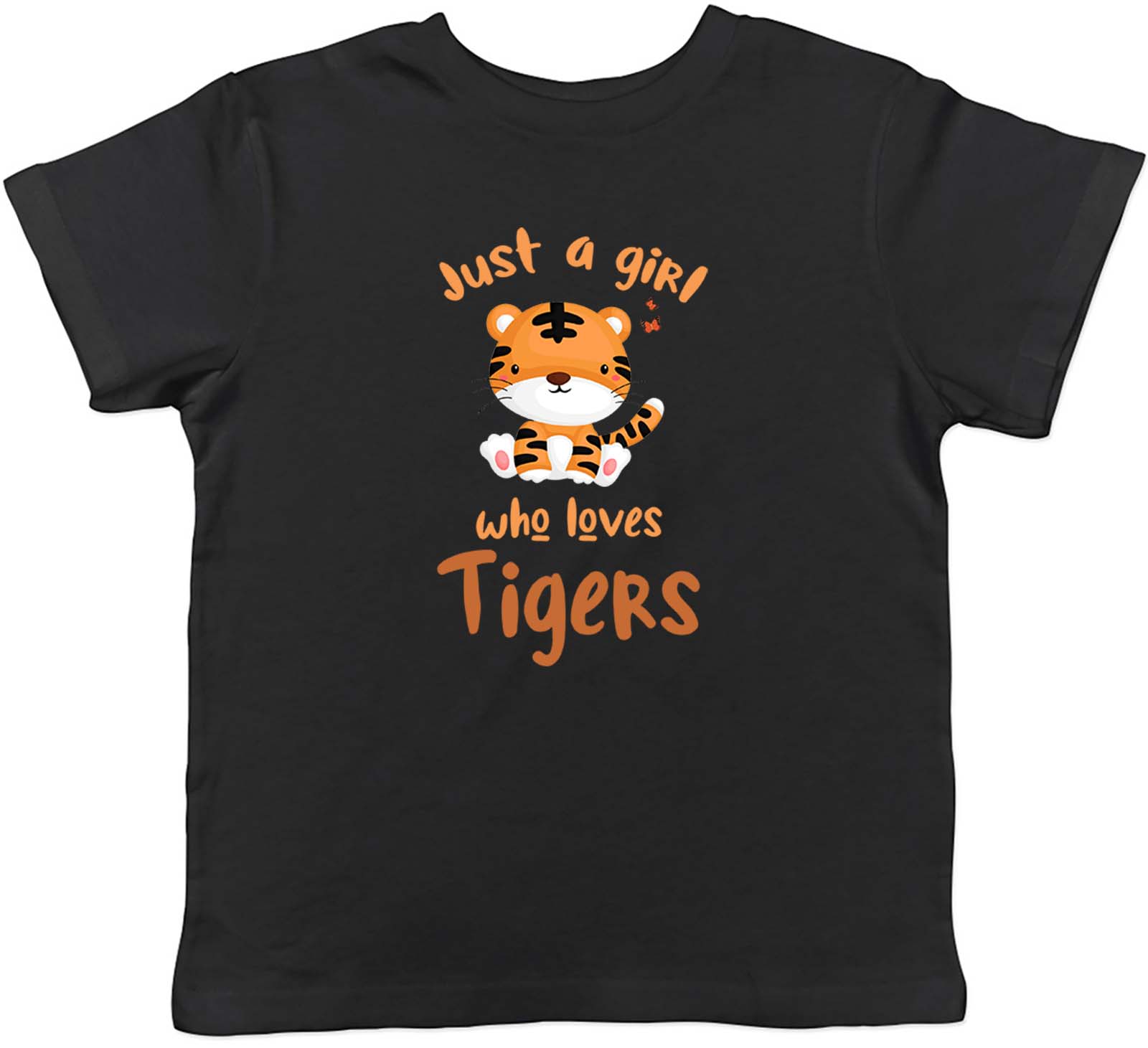 Girl Who Loves Tigers Kids T-Shirt Safari Wildlife Zoo Childrens Boys Girls Gift