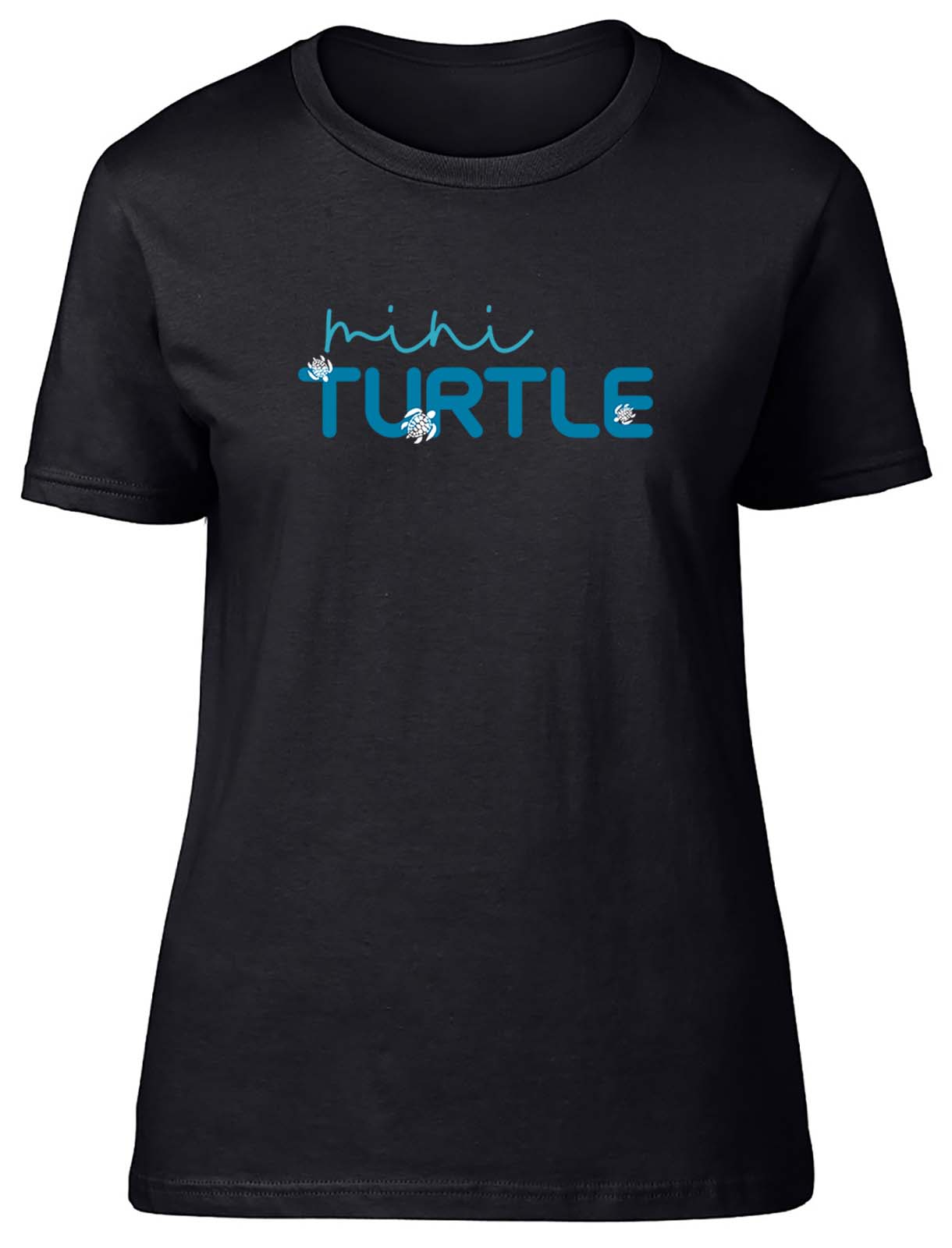 Mini Turtle Womens T-Shirt Safari Jungle Wildlife Tortoise Pet Ladies Gift Tee - Picture 2 of 8