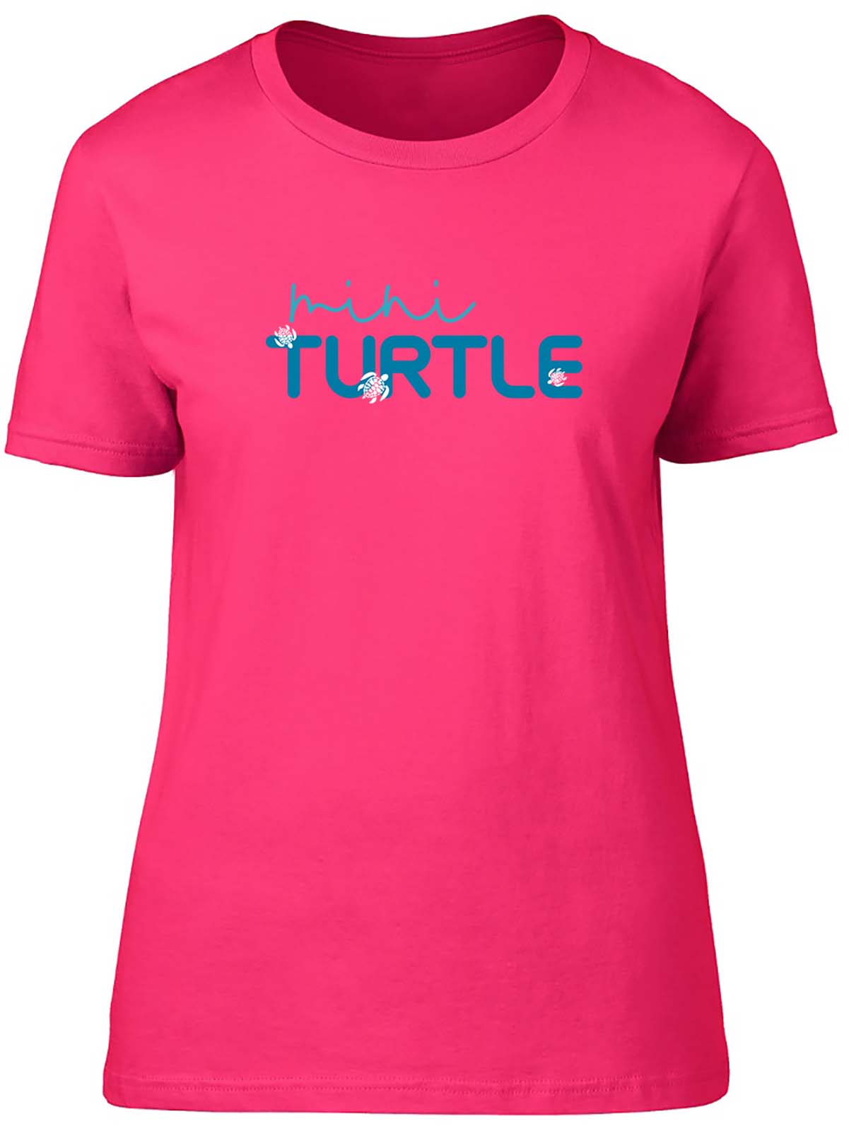 Mini Turtle Womens T-Shirt Safari Jungle Wildlife Tortoise Pet Ladies Gift Tee - Picture 3 of 8