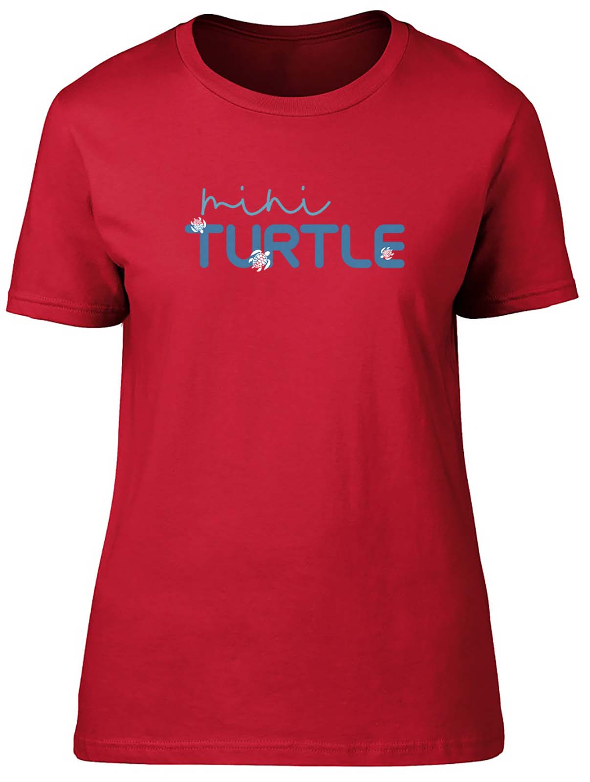 Mini Turtle Womens T-Shirt Safari Jungle Wildlife Tortoise Pet Ladies Gift Tee - Picture 5 of 8