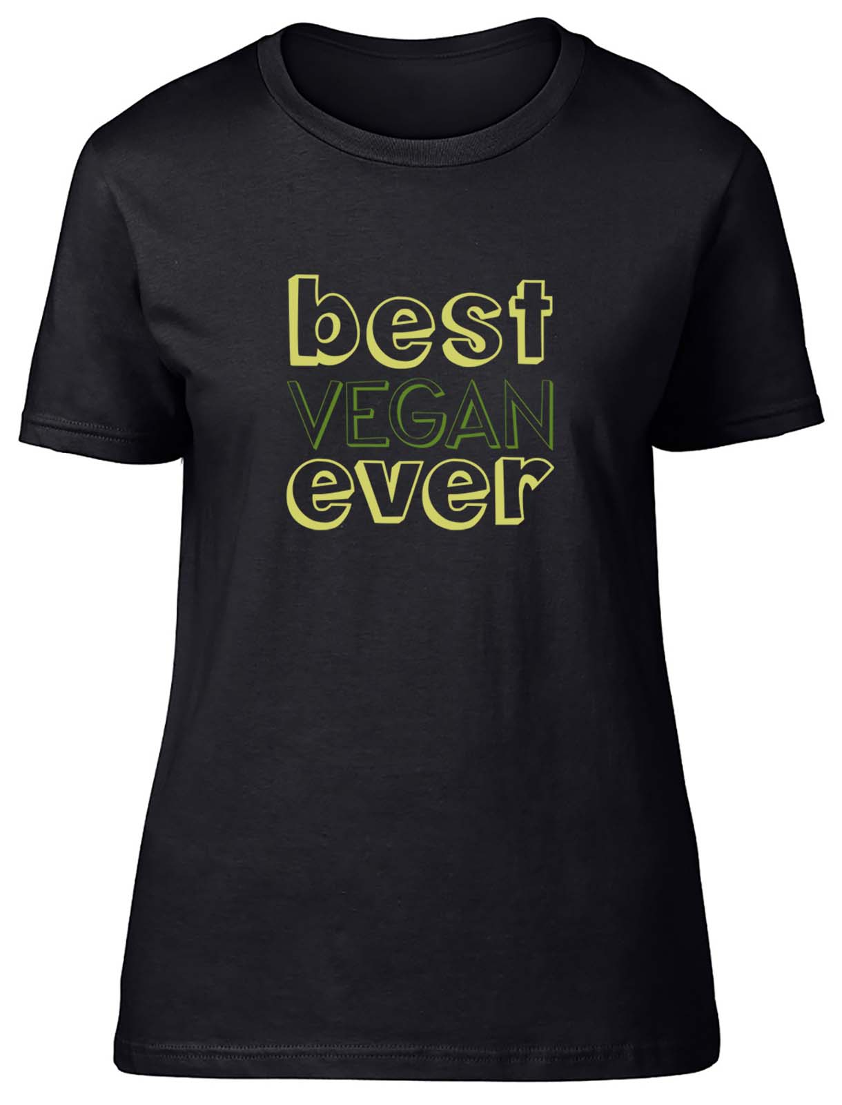 Best Vegan Ever Womens T-Shirt Vegetarian Veganism Organic Plant Ladies Gift Tee