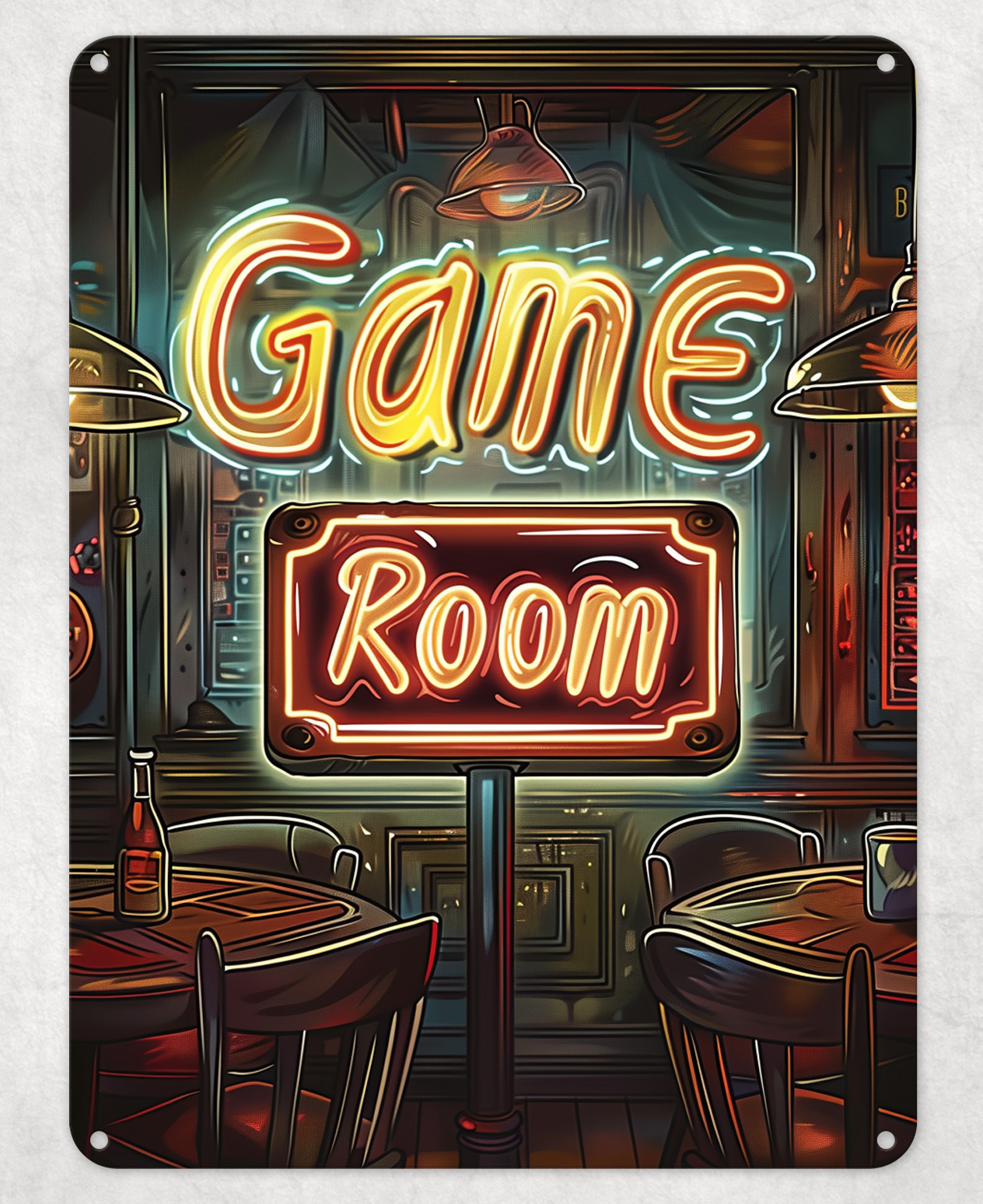 Game Room Board Games Cards Metal Poster Wall Sign Man Cave Shed Bedroom Home